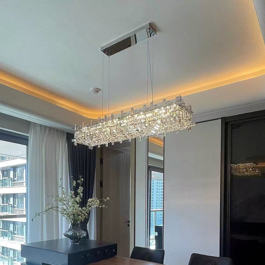 Lampadario di cristallo NEXORA Regalis, 10xE14, 78X28 cm, altezza regolabile, lampadari di cristallo dal design elegante Titolo predefinito Alessandro Design