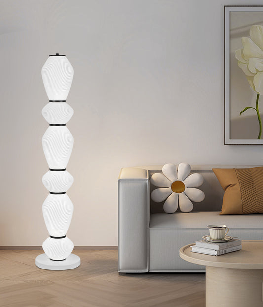 Lampada LED con telecomando 82W Moderna LP510/6BK 120Cm Nero Veioze & Lampadare Titolo predefinito Alessandro Design