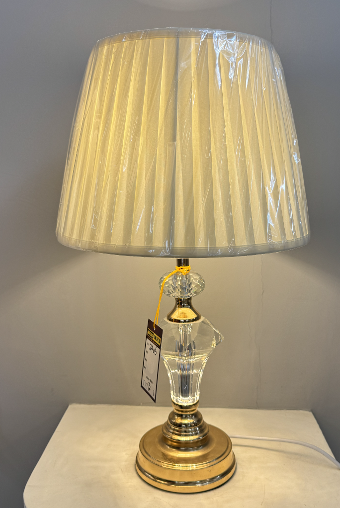Lampada VZ215WH, 1x E27, Metallo e tessuto, Bianco e oro Lampade e lampade Titolo predefinito Alessandro Design