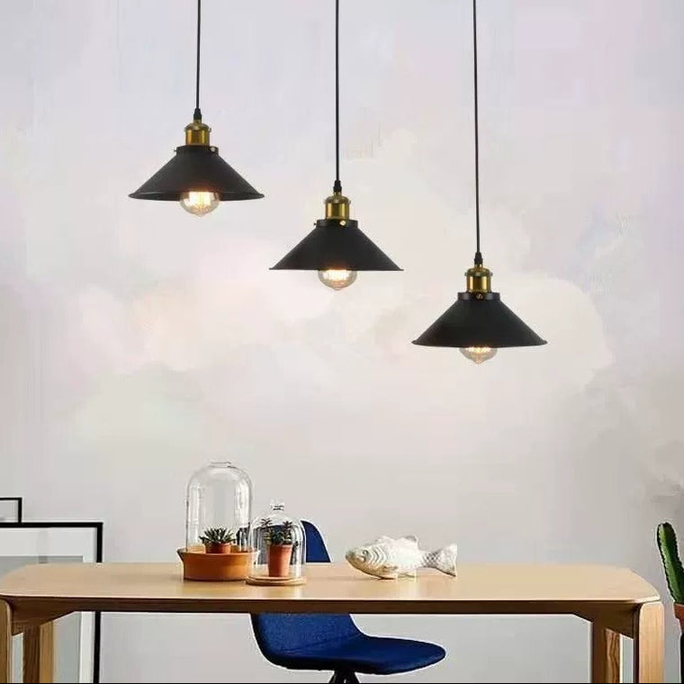 Lampadario a sospensione, LV210/3R, 3xE27, Nero, metallo e filo, Altezza regolabile Lampadari vintage Titolo predefinito Alessandro Design