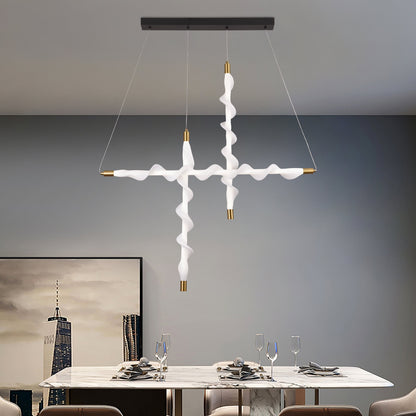 Lampadario LED a Sospensione in Acrilico UNDA Bishop, 22W, Luce 3000/4000/6000K, Bianco, Altezza Regolabile Lampadari Moderni Titolo predefinito Alessandro Design