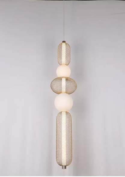 Lampadario LED a Sospensione LM551/5GD, 27W, Luce 3000/4000/6000K, Oro, Altezza Regolabile Lampadari Moderni Titolo predefinito Alessandro Design