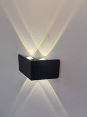 AX230 Applique LED da Esterno, 4 Sorgenti, 4W, Nero, 3000K Applique da Esterno Titolo predefinito Alessandro Design