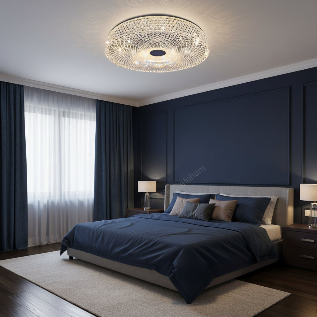 Lampadario LED RADIAN Eleganza, 38,9W, Diametro 48,5 cm, Luce Calda/Neutra/Fredda, Lampadario LED Bianco Titolo predefinito Alessandro Design