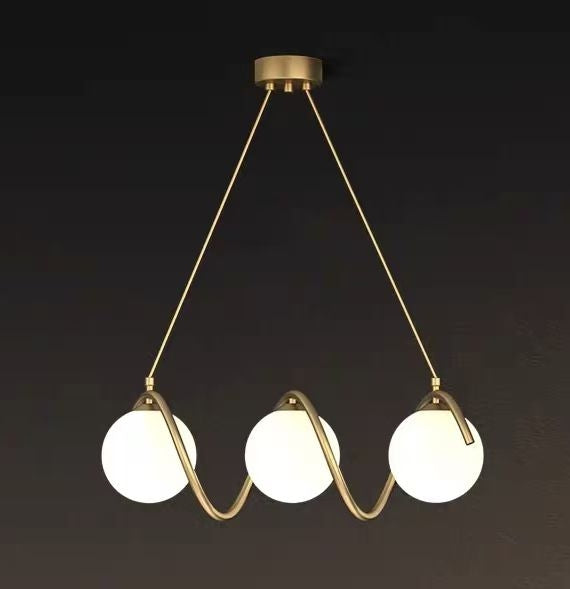 Lampadario LOFT Haven, 3x G9, Oro bianco, Metallo, Altezza regolabile, Lampadari moderni moderni Titolo predefinito Alessandro Design