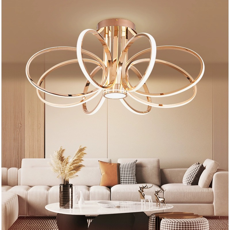 Lampadario LED con Telecomando ORBIS Eleganza, 45W, Luce Calda/Fredda/Neutra, Dimmerabile, Oro Lampadari LED con Telecomando Titolo predefinito Alessandro Design