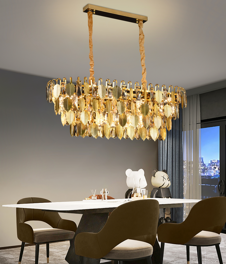 Lampadario in Cristallo VENARIA 12x E14, 80cm, Oro Lucido, Altezza Regolabile Lampadari in Cristallo Titolo predefinito Alessandro Design