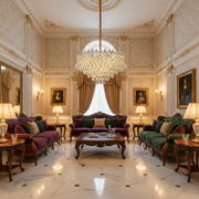 Lampadario in Cristallo MONARCH Regalis 19xE14, Diametro 80cm, Altezza 50cm, Oro Lucido, Altezza Regolabile, Design Elegante Lampadario in Cristallo Titolo predefinito Alessandro Design