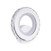 Borandis lampada da parete a LED 16W, Bianco con Cromo, Acrilico e Cristallo, Luce Fredda/Calda/Neutra Lampade da parete per interni Titolo predefinito Alessandro Design