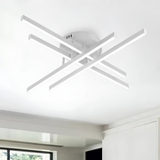 Lampadario LED con Telecomando GIO, 54W, 4 Elementi, Luce Fredda/Calda/Neutra, Dimmerabile, Lampadario LED Bianco con Telecomando Titolo predefinito Alessandro Design