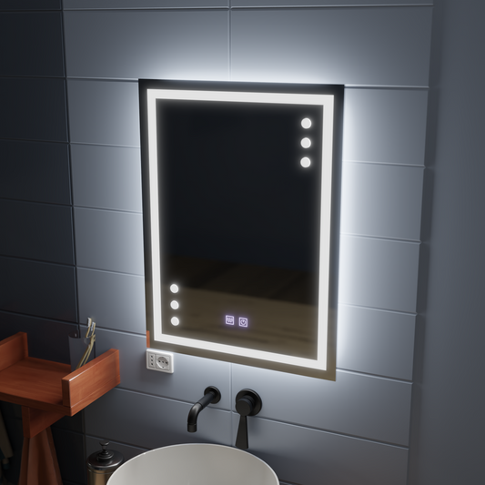 Specchio LED Touch Infima Demist System 60X80cm Specchi Korman E Titolo predefinito Alessandro Design
