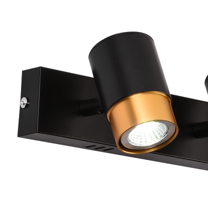 Proiettore LED con Faretti 4xGU10, Lampadari Moderni a Lampadina Oro, Metallo e Acrilico Titolo predefinito Alessandro Design