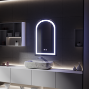 Specchio Touch LED con Funzione Disappannante, Specchi 80x50cm Korman E Titolo predefinito Alessandro Design