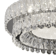 Lampadario LED con telecomando, LLC153/500CH, cristallo e metallo, 59W, 1 cerchio, dimmerabile, altezza regolabile, luce fredda/calda/neutra, illuminazione di lusso Lampadari LED con telecomando Titolo predefinito Alessandro Design