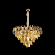 Candelabri in cristallo VENARIA 6x E14, diametro 40 cm, oro lucido, altezza regolabile Candelabri in cristallo Titolo predefinito Alessandro Design