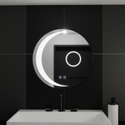 Specchio rotondo a LED, 60 cm, Orbis Touch, sistema Demister, specchi dimmerabili Korman E Titolo predefinito Alessandro Design