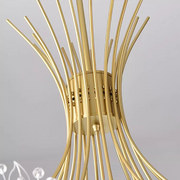 Candelabro di cristallo Petito, 12XG4, Oro, Diametro 52 cm Candelabro di cristallo Titolo predefinito Alessandro Design