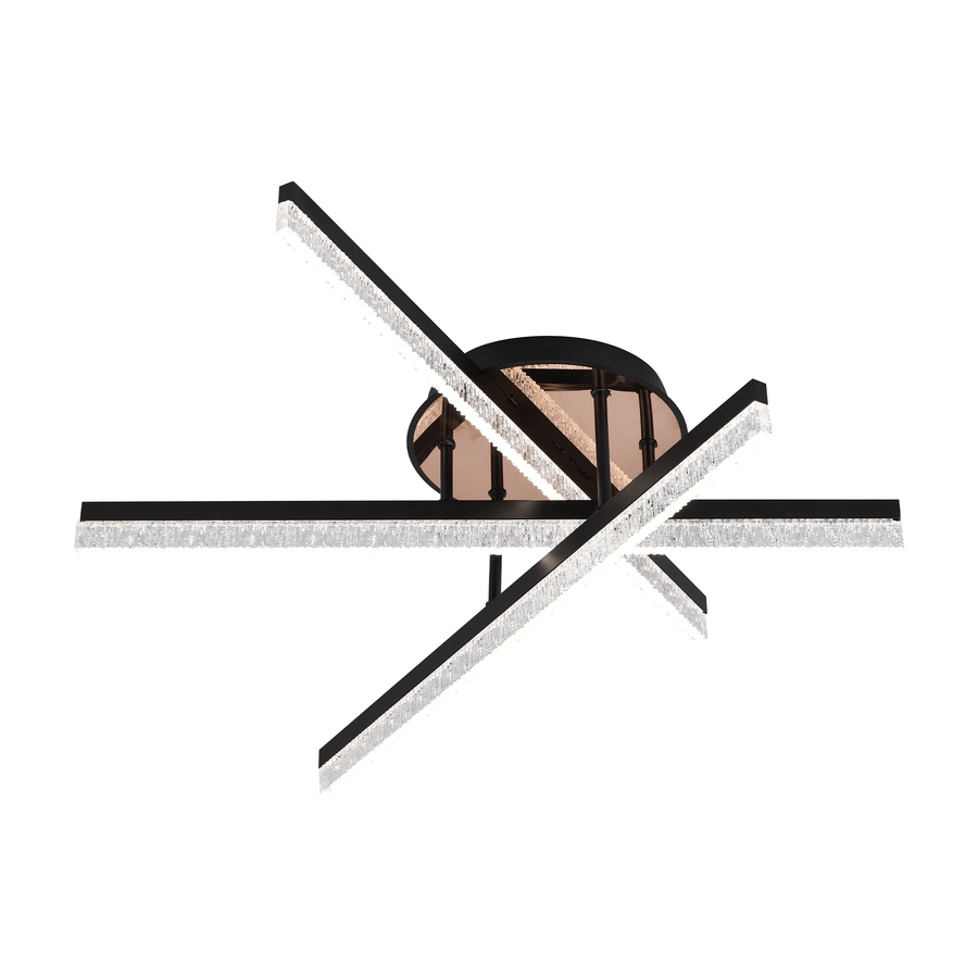 Lampadario LED con Telecomando LT179/3BK, 41W, 3 Elementi, Luce Fredda/Calda/Neutra, Dimmerabile, Nero Lampadari LED con Telecomando Titolo predefinito Alessandro Design