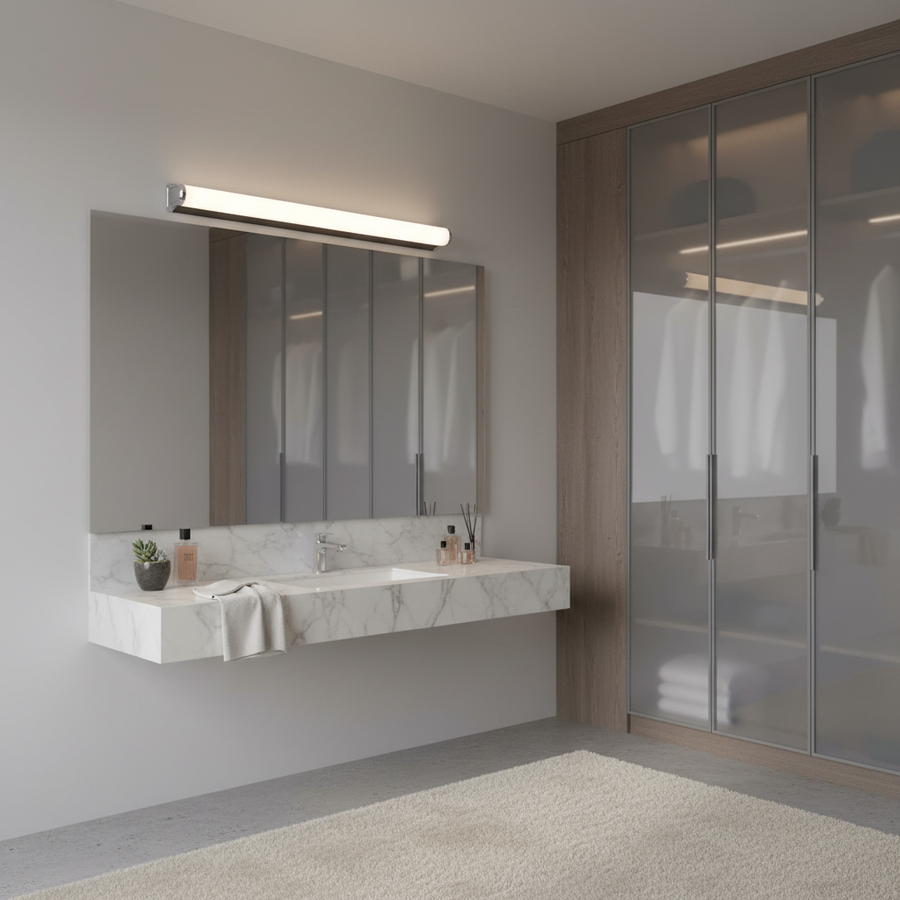Applique LED da bagno, GARDA, 10W, lineare, luce Calda/Neutra/Fredda, Cromo Applique per interni Titolo predefinito Alessandro Design
