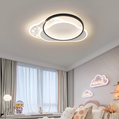 Lampadario a LED con telecomando NUVIA 71W, Nuvola, Luce Fredda/Calda/Neutra, Dimmerabile, Nero Lampadari a LED con telecomando Titolo predefinito Alessandro Design