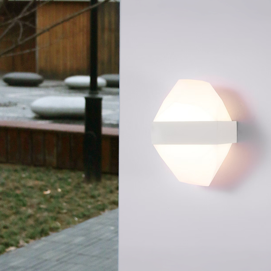 Lampada da parete per esterno a LED ICEBERG 10W Metallo IP65 Lampada da parete per esterno Bianco Titolo predefinito Alessandro Design