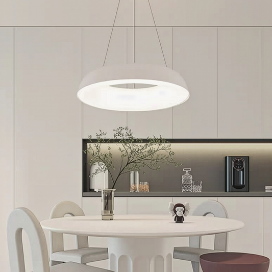 Lampadario LED a Sospensione con Telecomando CHIARA, 73W, Luce Fredda/Calda/Neutra, Dimmerabile, Lampadari LED Bianchi con Telecomando Titolo predefinito Alessandro Design