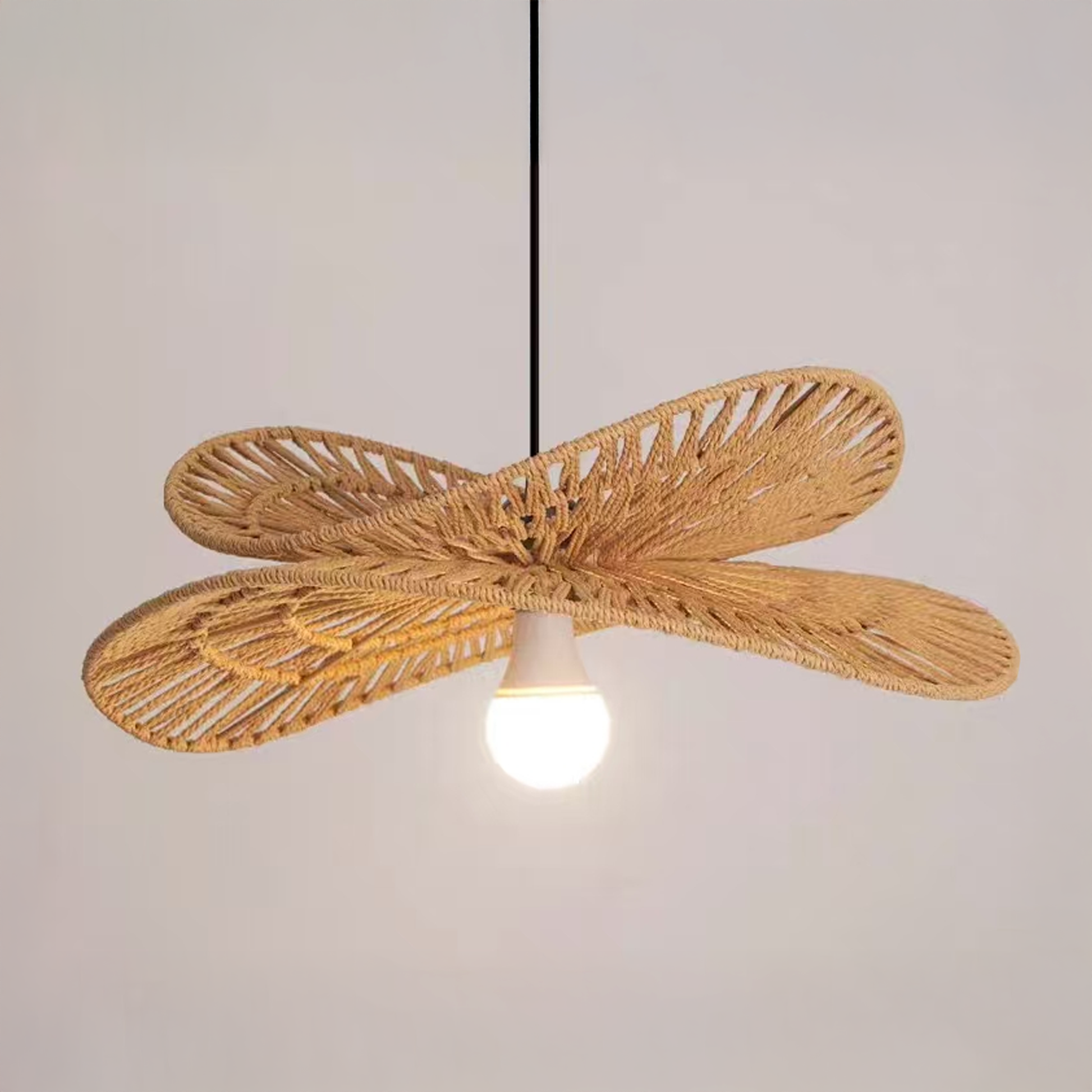 Lampadario a sospensione LV820, 1x E27, Lampadario a corde Vintage Titolo predefinito Alessandro Design