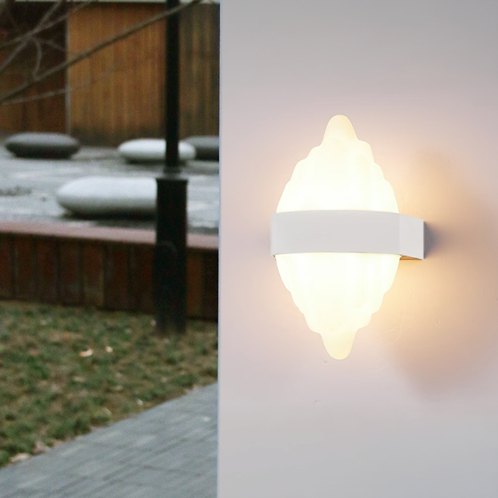 Lampada da parete per esterno a LED ICEBERG 10W Metallo IP65 Lampada da parete per esterno Bianco Titolo predefinito Alessandro Design