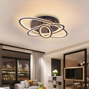 Lampadario a LED con telecomando TIANA 78W, 3 Ellissi, Luce Fredda/Calda/Neutra, Dimmerabile, Nero Lampadari a LED con telecomando Titolo predefinito Alessandro Design