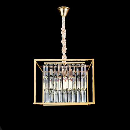 Candelabro Petito Cristal, 1676/350, 3xE14, Oro lucido, Altezza regolabile, Candelabro Cristal in metallo e cristallo Titolo predefinito Alessandro Design