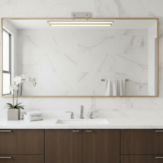 BALATON Lampada da parete a LED, 10W, lineare, Luce Calda/Neutra/Fredda, Cromo Lucido Lampade da parete per interni Titolo predefinito Alessandro Design