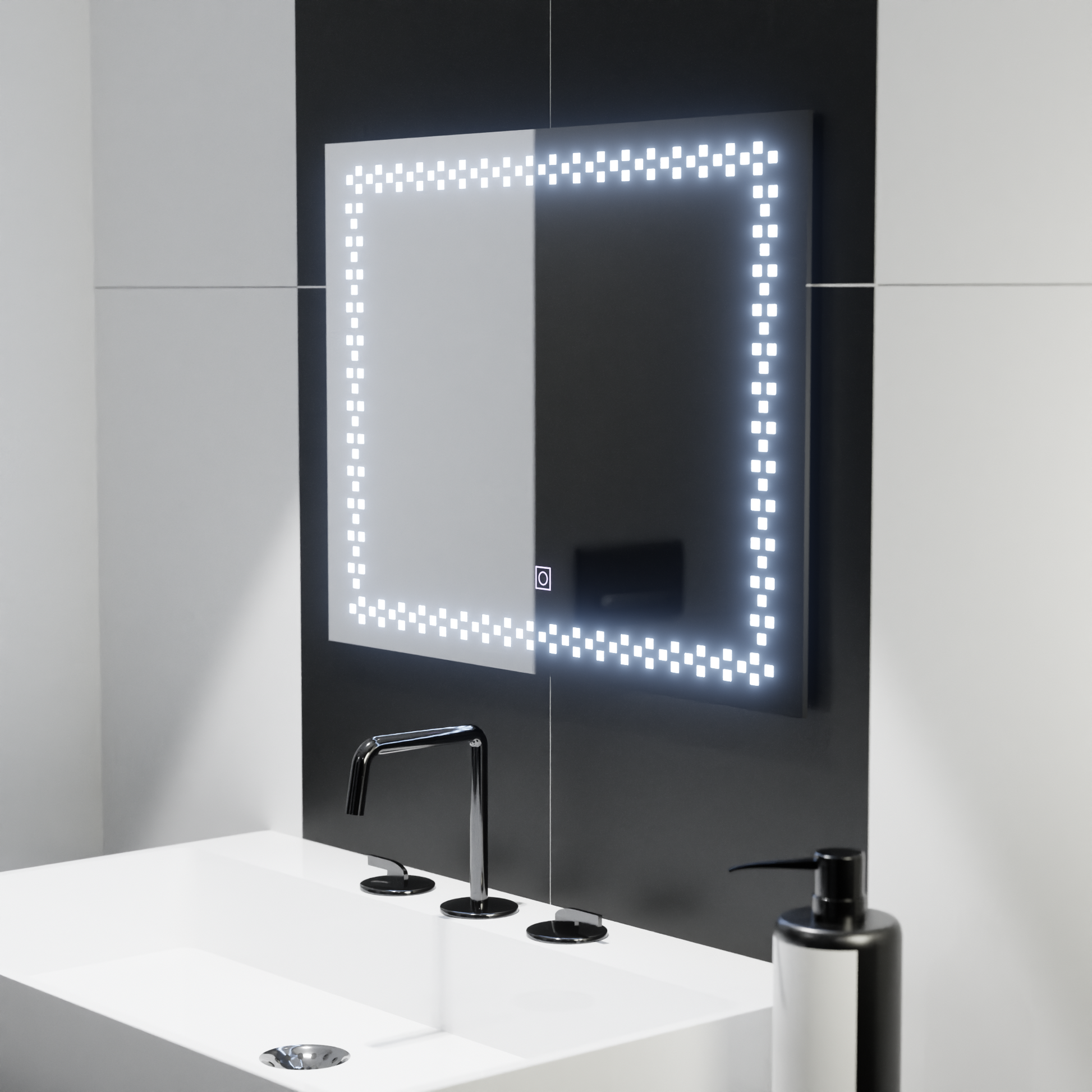 Specchio LED rettangolare 80x60cm Stella Basic Touch Specchi Korman C Titolo predefinito Alessandro Design