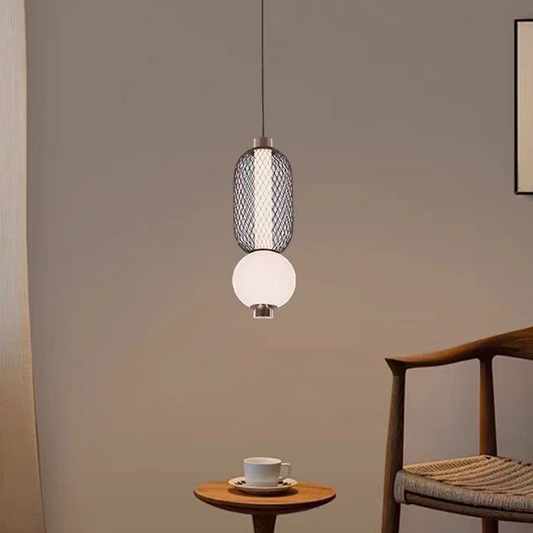 Lampadario LED a Sospensione LM550/2BK, 11W, Luce 3000/4000/6000K, Nero, Altezza Regolabile Lampadari Moderni Titolo predefinito Alessandro Design