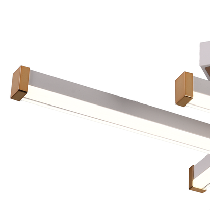 Lampadario LED con Telecomando AXIAL, 54W, 4 Elementi, Luce Fredda/Calda/Neutra, Dimmerabile, Lampadario LED Bianco con Telecomando Titolo predefinito Alessandro Design