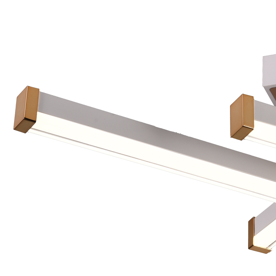 Lampadario LED con Telecomando AXIAL, 54W, 4 Elementi, Luce Fredda/Calda/Neutra, Dimmerabile, Lampadario LED Bianco con Telecomando Titolo predefinito Alessandro Design