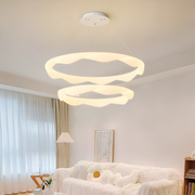 Lampadario LED a Sospensione con Telecomando, AMADEO, 89W, Luce Fredda/Calda/Neutra, Dimmerabile, Regolabile in Altezza, Lampadario LED Bianco con Telecomando Titolo predefinito Alessandro Design