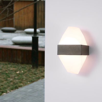 Applique da esterno LED ICEBERG 10W Metallo IP65 Nero