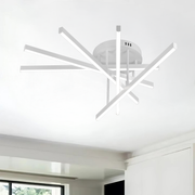 Lampadario LED con Telecomando GIO, 68W, 5 Elementi, Luce Fredda/Calda/Neutra, Dimmerabile, Lampadario LED Bianco con Telecomando Titolo predefinito Alessandro Design