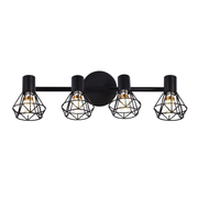 Lampadario con Paralume, GRACIE, Diamond, 4xE14, Nero, Metallo Lampadari Classici Titolo predefinito Alessandro Design