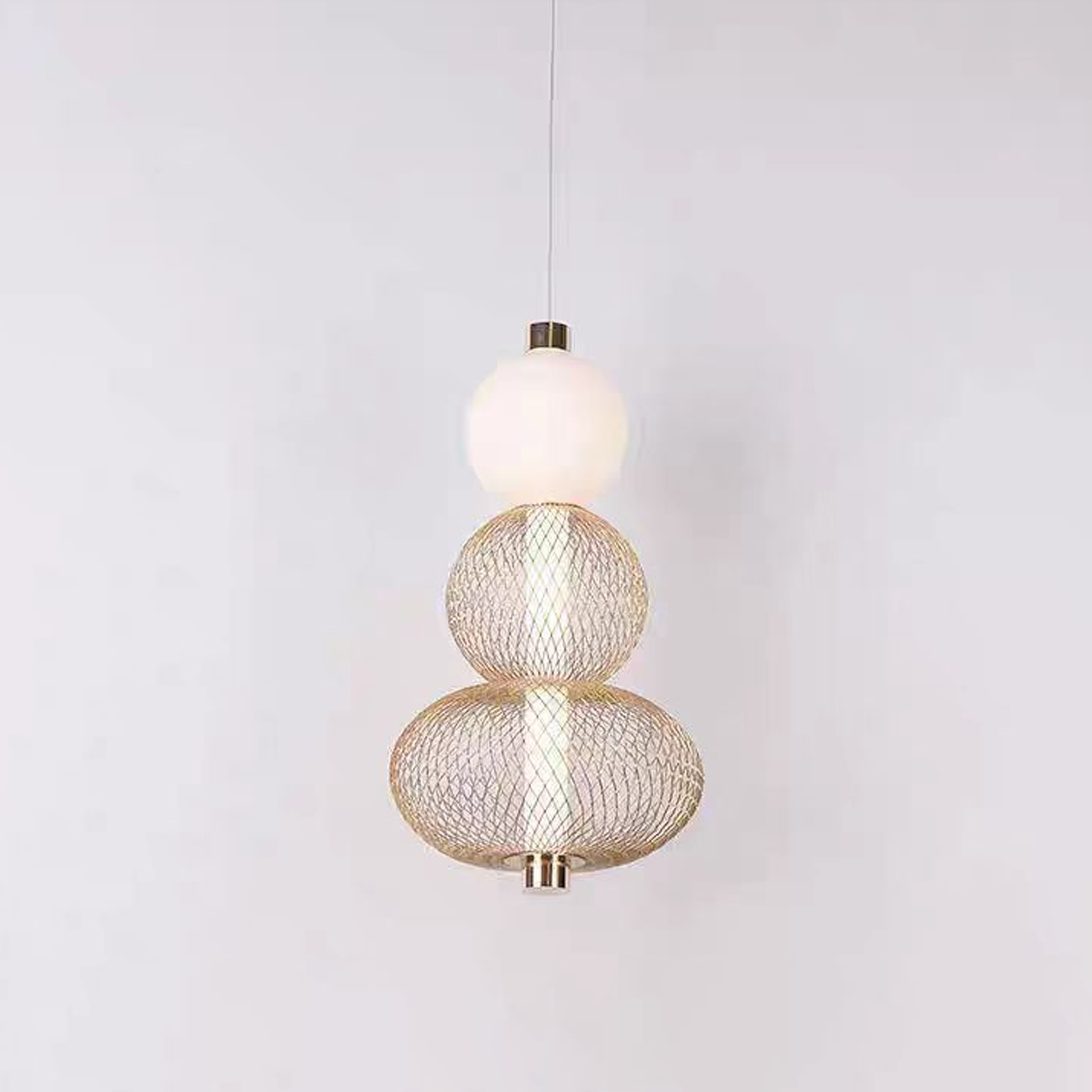 Lampadario LED a Sospensione LM550/3GD, 12W, Luce 3000/4000/6000K, Oro Lampadari Moderni Titolo predefinito Alessandro Design