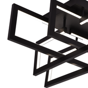 Lampadario LED con telecomando 96W, 4 Elementi, Luce Fredda/Calda/Neutra, Dimmerabile, Nero Lampadari LED con Telecomando Titolo predefinito Alessandro Design