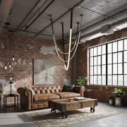 Lampadario Moderno, LED, ARIA Largo, 31W, Luce Calda, Nero Lampadari Moderni Titolo predefinito Alessandro Design