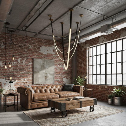 Lampadario Moderno, LED, ARIA Largo, 31W, Luce Calda, Nero Lampadari Moderni Titolo predefinito Alessandro Design