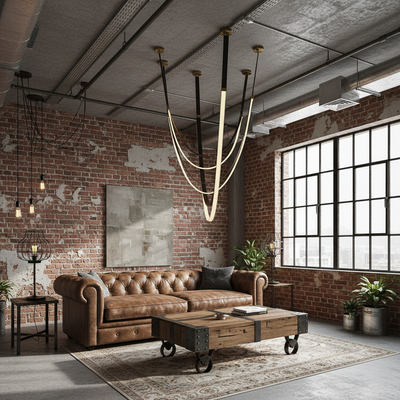 Lampadario moderno, LED, ARIA Largo, 31W, luce calda, Nero