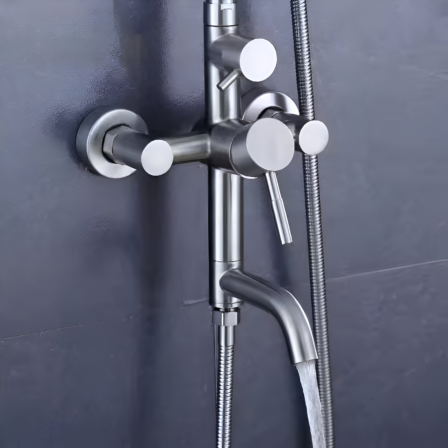 Colonna doccia, Acciaio inossidabile SUS304, satinato, Rubinetti e colonne doccia LY003 Titolo predefinito Alessandro Design