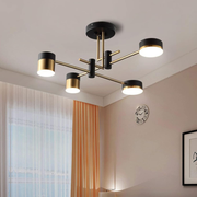 Lampadario LED Palius 48W Nero, 4 Bracci Titolo predefinito Alessandro Design