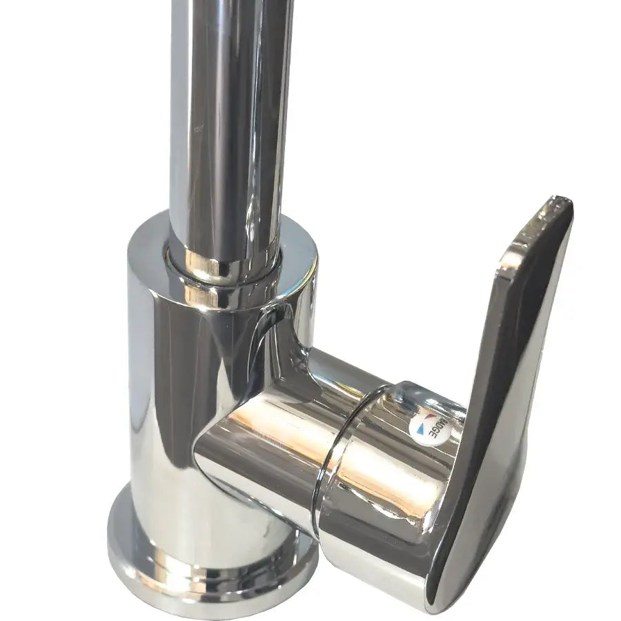 Rubinetto da cucina in acciaio inossidabile, cromato, bocca girevole, rubinetti da cucina alti WH207 Titolo predefinito Alessandro Design