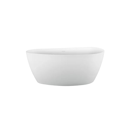 Vasca Da Bagno Freestanding, Semiovale, Acrilico, Bianco, 150×72×60 Cm Vasche Da Bagno Freestanding Titolo predefinito Alessandro Design