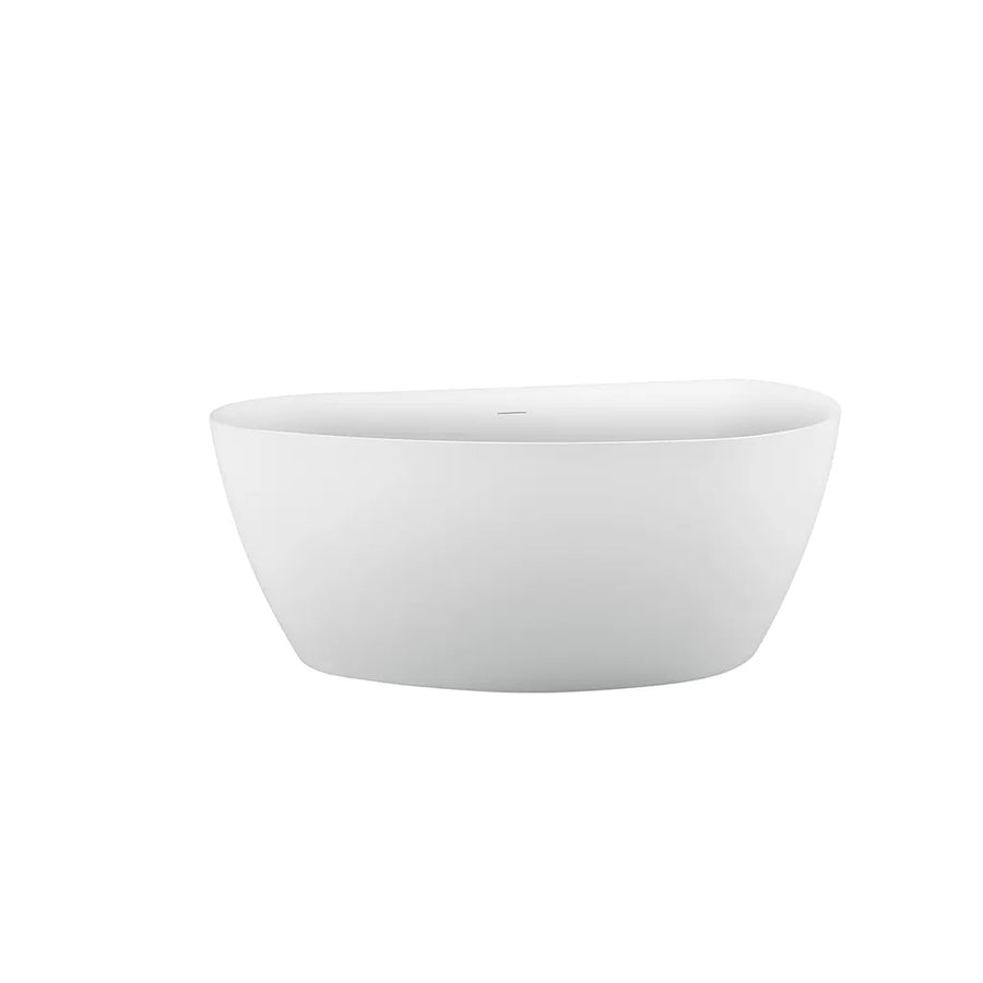 Vasca Da Bagno Freestanding, Semiovale, Acrilico, Bianco, 150×72×60 Cm Vasche Da Bagno Freestanding Titolo predefinito Alessandro Design