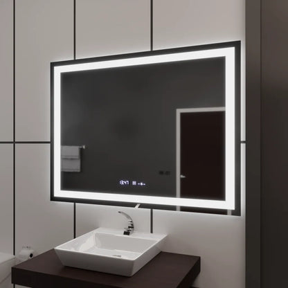 Specchio LED rettangolare 120x80cm Vérité MotionGlow Marcello, Sistema di disappannamento, Orologio e Termometro, Specchi Dimmerabili Marcello Titolo predefinito Alessandro Design